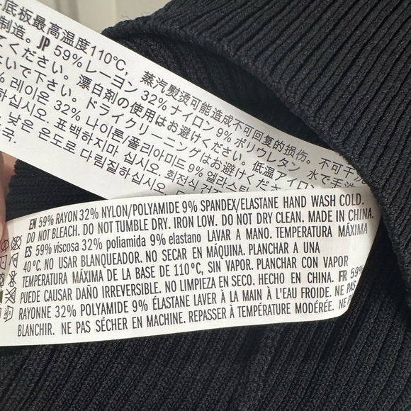 New Endless Rose Jewel Trim Mini Knit Dress Elegant Open Black Sleeveless Sz M - Picture 9 of 15